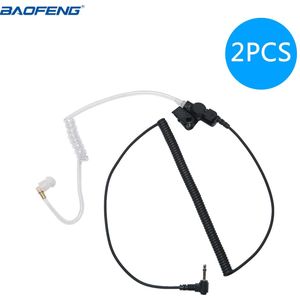 1/2/5/10 Pcs Abbree Oortelefoon 3.5 Mm Air Tube Luisteren Alleen Oortelefoon Headset Voor Twee manier Radio Speaker Microfoon Voor Walkie Talkie