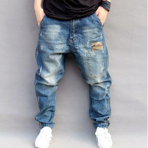 Mannen Baggy Jeans Harembroek Mens Fashions Hip Hop Losse Straat Harlan Jeans Denim Broek Joggers Mannen Bodems Plus maat Xxxl