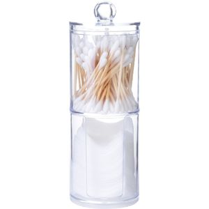 Acryl Ronde Qtip Container Cosmetische Make-Up Katoen Multifunctionele Pad Organizer Sieraden Opbergdoos Houder En Snoep Potten