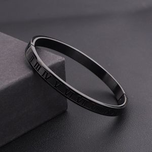 Mannen Vrouwen Sieraden Armband Rvs Romeinse Bangle Armband Mannen Vrouwen