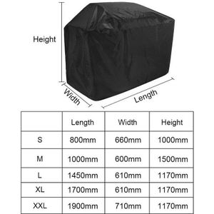 Outdoor Bbq Grill Cover Anti Dust Waterdichte Grill Covers Case Oxford Regen Uv Sunprotective Tuin Barbecue Cover Zwart