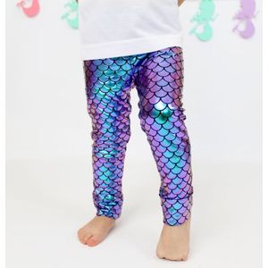 Kids Mermaid Broek Kleding Peuters Kinderen Meisje Glanzend Print Harembroek Leggings Verjaardag Outfits