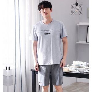 Zomer Mannen Pyjama Korte Mouw Mannelijke Pyjama Set Mannen Pure Volledige Katoenen Pyjama Voor Mannen Nachtkleding Pak homewear