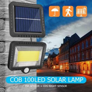 4PCS COB 120 LED Solar light home security Motion Sensor Wandlamp buitenverlichting straat Waterdichte solar Tuin Lamp