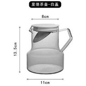Nordic Wind Glas Koud Water Koffie Pot Met Filter Fruit Geurende Thee Huishouden Rode Theepot