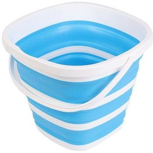 1 Pcs Siliconen Emmer Voor Vissen Opvouwbare Emmer Wasstraat Outdoor Vissen Levert Vierkante 10L Badkamer Keuken Emmer
