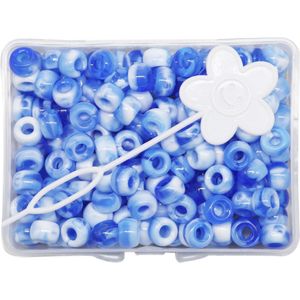 201 Stks/partij Multicolor Haar Kralen 8 Kleuren Acryl Plastic Beadlocks Kralen Armband Kralen Voor Diy Sieraden Kettingen Maken