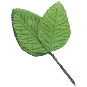 40Pcs Mini Nylon Zijde Bladvorm Kunstbloemen Bladeren Voor Bruiloft Decoratie Diy Krans Scrapbooking Ambachtelijke Valse Bloem