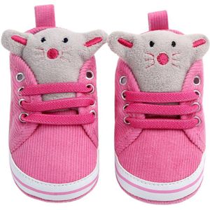 Baby Meisjes Jongens Katoenen Schoenen Zachte Zool Anti-Slip High-Top Enkel Sneakers Leuke Animal Crib Schoenen