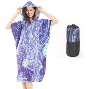 Microfiber Wetsuit Veranderende Gewaad Handdoek Poncho Met Kap Quick Dry Hooded Handdoeken Voor Zwemmen Beach Surf Compact Lichtgewicht 85*100 Cm