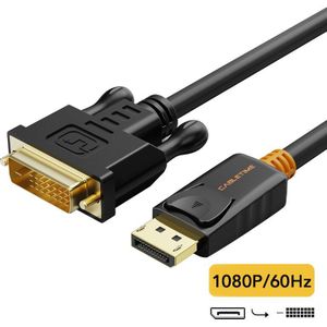 Cabletime Display Port Naar Dvi Kabel Man Op Man Displayport Dp Naar Dvi Aansluiting Adapter 1080P 3D Voor Hdtv pc Projector N080