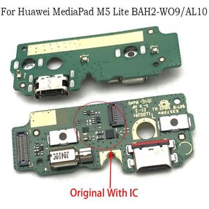 Dock Connector Micro Usb Lader Poort Opladen Flex Kabel Microfoon Board Voor Huawei Mediapad M5 Lite BAH2-W09/AL10