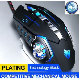 Professionele Wired Gaming Mouse 6 Button 3200Dpi Led Optical Usb Computer Muis Spel Muizen Stille Muis Mause Voor Pc laptop Gamer