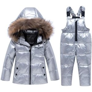 Winter Kids Verdikte Warm Snowsuit Jacket Pak Hoodies Eendendons Skipak Outfits Sneeuw Wear Jumpsuit Sets Jas Snowsuit
