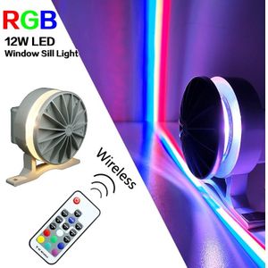 12W Rgb Led Vensterbank Licht Voor Deur Frame Muur Ktv Hotel Bar Gang Draadloze Led Wandlampen 360 graden Venster Verlichting