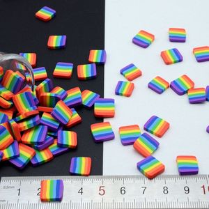 100 G/partij Polymer Clay Regenboog Vlag Sprinkles Mooie Confetti Voor Ambachten Maken, Diy