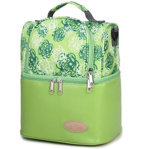 Dubbele Isolatie Lunch Tas Draagbare Reizen Picknick Lunch Bag Cooler Tote voor Baby Kids Melk Fles Thermische Lunchbox Schoudertas