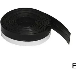 EFUTURETIME Zelfklevende Rubberen Afdichting – 6 Meter, 19 Mm Breed, T-profiel, Universeel Voor Ruiten En Dak, Incl. Mes En Schraper (zwart)