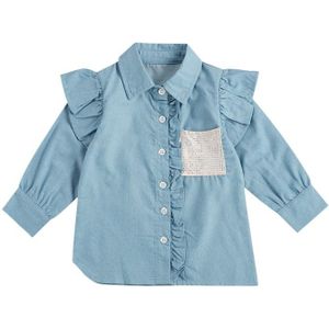Pudcoco Peuter Baby Meisje Herfst Kleding Jassen Pocket Geul Tops Shirt Warm Shirt Jacket Bovenkleding 2-7Y