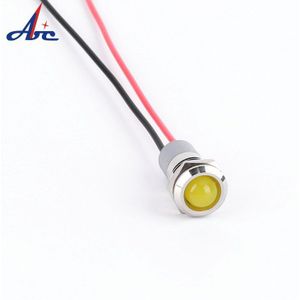 12mm 12 V/220 V LED Pilot 150mm Kabel Metalen Bal Mini Machine Licht Waterdicht Waarschuwing Signaal elektrische Apparatuur Indicator Licht