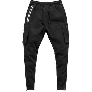 Multi-Pocket Sport Overalls Mannen Fitness Broek Looptraining Broek