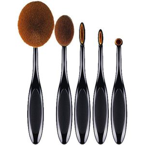 Oorsprong Envy 5/10Pcs Tandenborstel Type Makeup Borstel Half-Cut Gegalvaniseerde Goud Handvat Professionele Make-Up Borstel Schoonheid tool