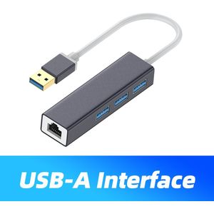 Seynli Usb Ethernet Usb Hub Te RJ45 Netwerkkaart Met 3 Poorten Usb 3.0 Hub Voor Macbook Pro Notebook Laptop pc 100Mbps Lan Adapter