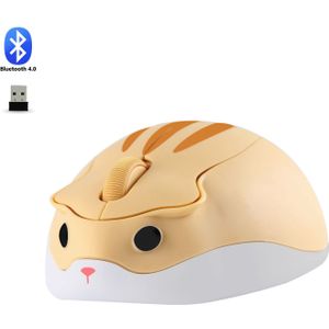 2.4G Bluetooth Muis 3D Mini Hamster Leuke Muis Roze USB Optische Computer Mause 1600 DPI Game Ergonomische Muizen voor Laptop Kid