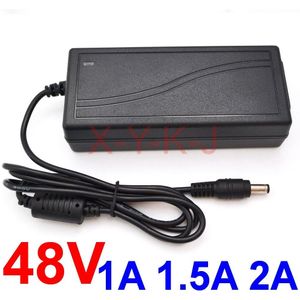 1 stks 48 v 1A 48 v 1.5A 48 v 2A IC oplossingen AC 100 v-240 v Schakelaar voeding 5.5mm x 2.1mm-2.5mm