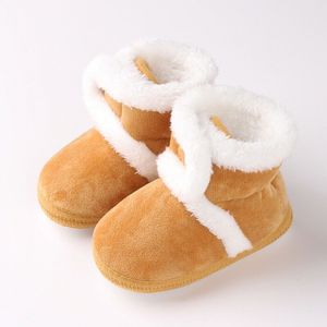 Aankomst Pasgeboren Baby Leuke Winter Booties Zool Kinderwagen Schoenen Warm Boot Crib Prewalker 0-18M Xmas