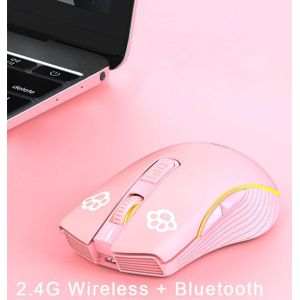 Oplaadbare Computer Muis X9 Dual Mode Bluetooth 4.0 + 2.4Ghz Draadloze Mause 2400Dpi Optische Gaming Voor Pc Laptop