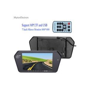 800x480 7 "Kleur LED Auto Achteruitkijkspiegel MP5 USB TF Monitor 7 inch 16:9 scherm voor auto Camera VCR PAL/NTSC (auto of vrachtwagen)