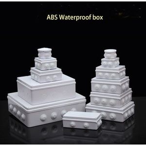 ABS Plastic IP65 Waterdichte Junction Box DIY Outdoor Elektrische Aansluiting doos Kabel Tak doos Power Verdeelkast