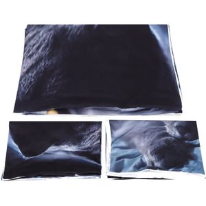 Leuke Cartoon Dieren Patroon Gedrukt Dekbed Dekbed Set Kussensloop Dekbedovertrek Set Voor Bedroomthree Stuk