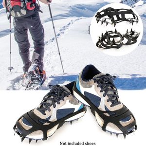 1 paar 18 Tanden Non-slip Ice Sneeuw Klimmen Anti-slip Schoen Covers Spike Cleats Stijgijzers Anti- slip Overschoenen