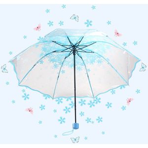 Top Paraplu Mannen Regen Vrouw Winddicht Grote Paraguas 3D Bloemenprint Sunny Anti-Zon 4 Opvouwbare Paraplu Outdoor parapluie