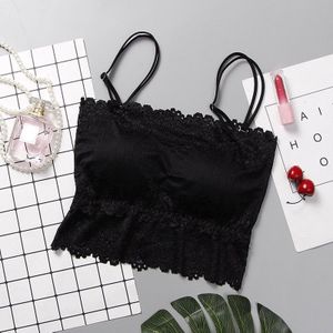 Basic Stijl Match Vrouwen Dames Effen Kleur Sexy Kant Ondergoed Sling Beha Boob Tube Top Intimates ZFS0615