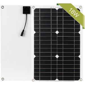 18W 12V Zonnepaneel Kit Off Grid Monokristallijn Module Met Zonne-energie Laadregelaar Sae Aansluitkabel Kits