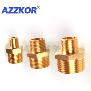 1 Pc Pneumatische Messing Buitendraad Fittingen Koperen Prikkeldraad Coupler Snelkoppeling 1/8 ''1/4'' 3/8 ''1/2''