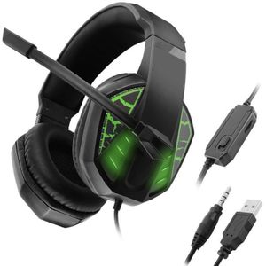 Wired Gaming Headsets Grote Koptelefoon Met Led Light Mic Stereo Oortelefoon Diepe Bas Voor Pc Computer Gamer Laptop PS4 x-BOX