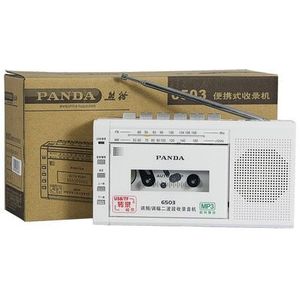 Panda 6503 Fm Radio Twee Band Radio Usb/Tf Bandtranscriptie Tape Recorders Tape Recorder Radio