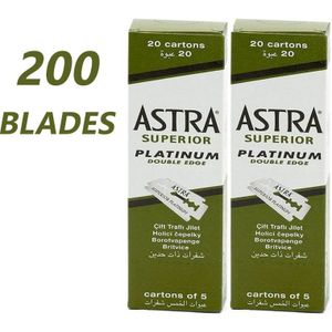 200 Astra Platinum Scheermesjes, Voor Groothandelaar Optie Beschikbaar