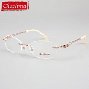 Chashma Randloze Frames Vrouwelijke Mode Frameloze Brillen Spectalces Optische Brillen Vrouwen Clear Lenzen