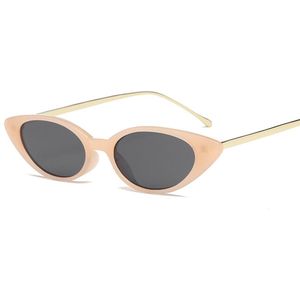 Stijl Damesmode Smalle Cat Eye Zonnebril UV400 Mode Eye Wear Smalle Zonnebril Voor Vrouwen Mode Producten