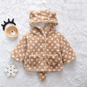 Baby Jongens Meisje Jas Winter Warm Wol Blends Outerwaer Jongens En Meisjes Pasgeboren Baby Top Peuter Hooded kleding 2-7 Y