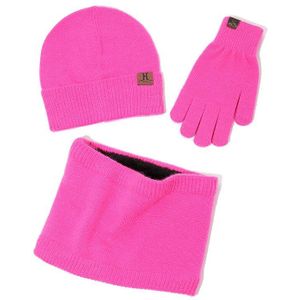 Herfst Winter Imitatie Angora Vrouwen Warme Sjaal Muts Handschoenen Set Oranje Donker Blauw Groen Roze Zwart Sjaals Unisex Mannelijke 3 stuks Sets