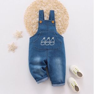 Diimuu Baby Kinderen Jongens Kleding Rompertjes Peuter Overalls Denim Broek Mode Jumpsuits Lange Mouwen Cartoon Kids Broek