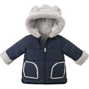 DB11631 dave bella winter baby boy marine jas kinderen mode bovenkleding kids hooded zipper jas