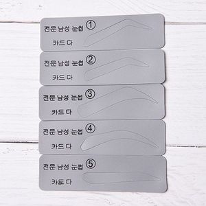 5Pcs Professionele Wenkbrauw Stencils Voor Man 5 Soorten Wenkbrauw Template Make Up Gereedschap Stencils Voor Wenkbrauwen