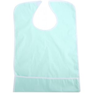 Waterdichte Volwassen Maaltijd Bib Bodem Zak Eten Aid Pvc Schorten Keuken Bakken Koken Kleding Protector Voor Ouderen En Gehandicapten